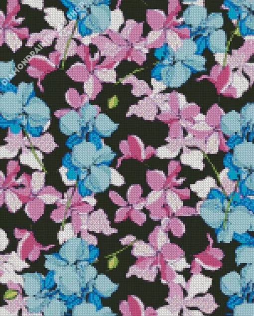 Pink Orchids Diamond Painting