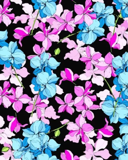 Pink Orchids Diamond Painting