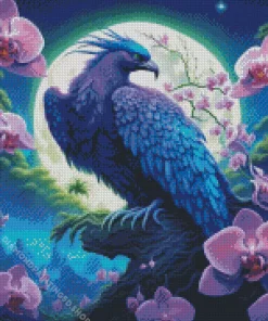 Bird And Flowers Diamond Painting