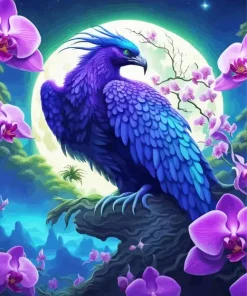 Bird And Flowers Diamond Painting
