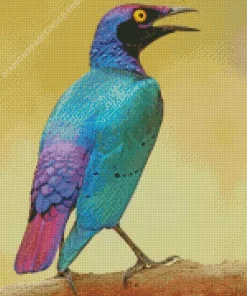 Purple Bird Diamond Painting