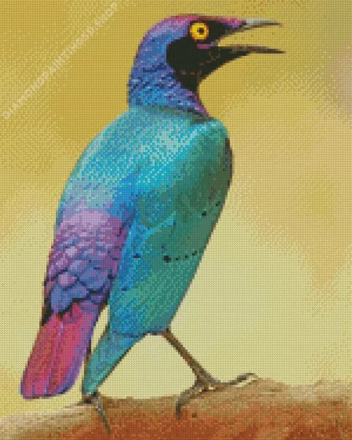 Purple Bird Diamond Painting