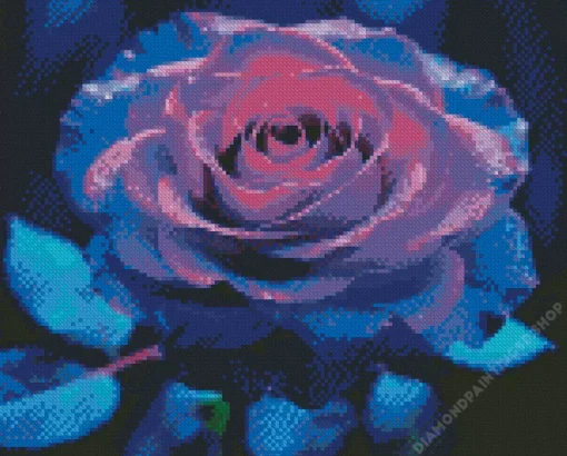 Purple Rose Diamond Painting