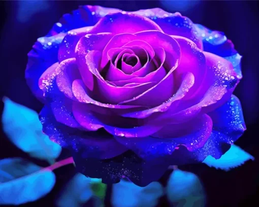 Purple Rose Diamond Painting