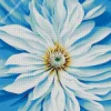 White Flower Diamond Painting
