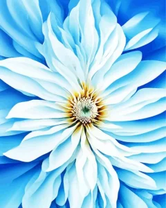 White Flower Diamond Painting