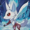 White Fox Pokemon Diamond Painting