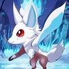 White Fox Pokemon Diamond Painting