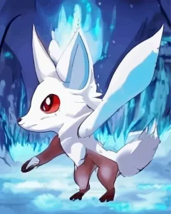White Fox Pokemon Diamond Painting