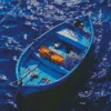 Blue Boat Diamond Painting