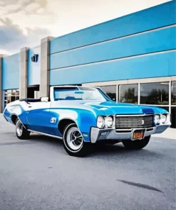 Blue Buick Skylark Diamond Painting