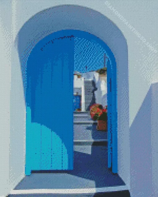 Door Greece Diamond Painting