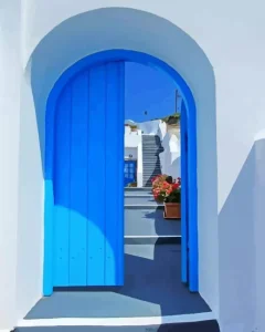 Door Greece Diamond Painting