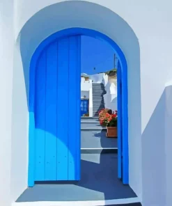 Door Greece Diamond Painting