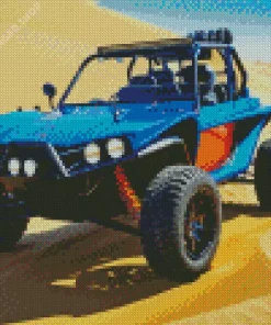 Blue Dune Buggy Diamond Painting