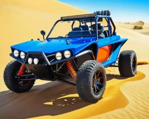 Blue Dune Buggy Diamond Painting