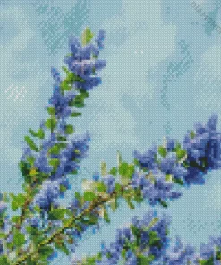 Blueblossom Plant Diamond Painting