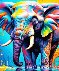 Colorful Elephant Diamond Painting