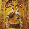 Golden Peacocks Diamond Painting