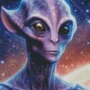 Purple Alien Diamond Painting
