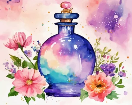 Floral Perfume Diamond Painting