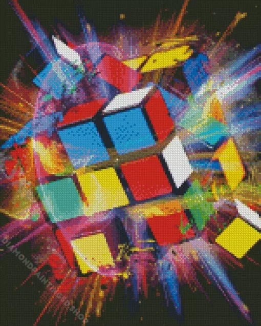 Rubiks Cube Diamond Painting