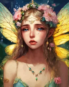 Sad Fantasy Nymph Diamond Painting