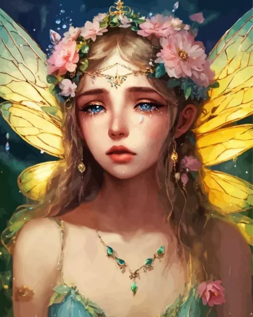 Sad Fantasy Nymph Diamond Painting