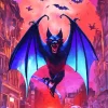 Scary Fantasy Bat Diamond Painting