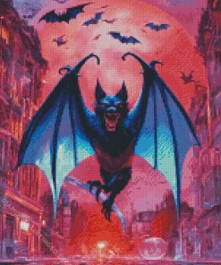 Scary Fantasy Bat Diamond Painting