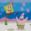 Spongebob And Patrick Diamond Painting