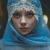 Veiled Woman Diamond Painting