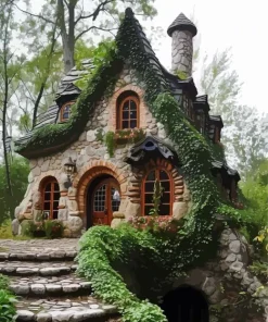 Whimsical House Diamond Painting