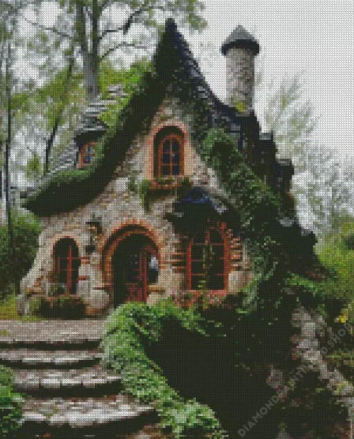 Whimsical House Diamond Painting