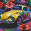 Floral Volkswagen Diamond Painting
