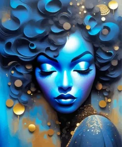 Afro Female Diamond Painting
