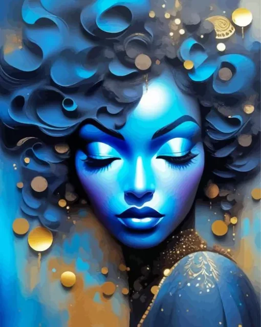 Afro Female Diamond Painting