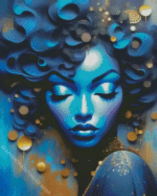 Afro Female Diamond Painting