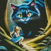 Alice And Cheshire Cat Diamond Painting