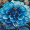 Blue Dahlia Diamond Painting