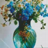 Blue Glass Vase Diamond Painting