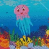 Cartoon Jellyfish Diamond Painting