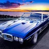 Classic Blue Firebird Diamond Painting