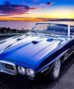 Classic Blue Firebird Diamond Painting
