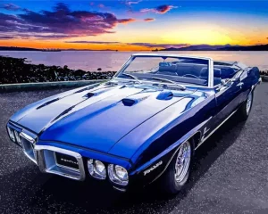 Classic Blue Firebird Diamond Painting