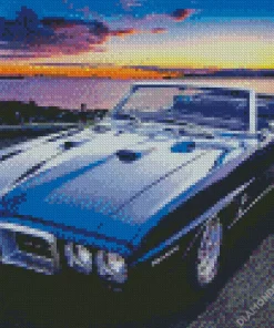 Classic Blue Firebird Diamond Painting