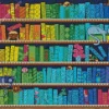 Colorful Book Shelf Diamond Painting