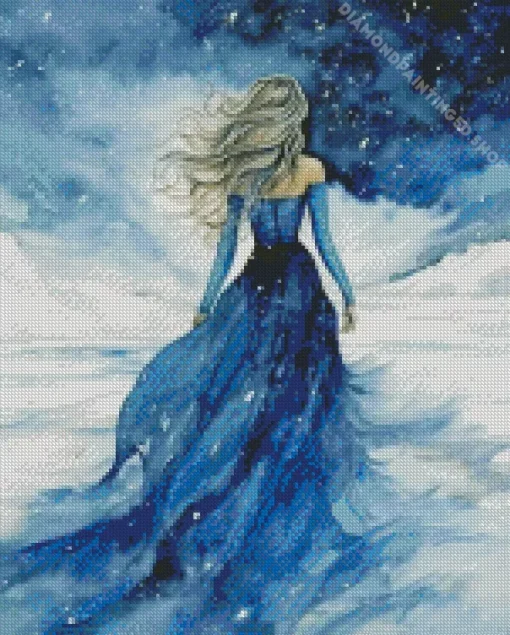Dress In Snow Diamond Painting