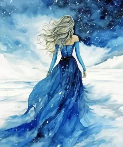 Dress In Snow Diamond Painting