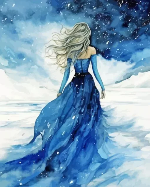 Dress In Snow Diamond Painting